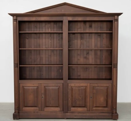 Biblioteca cu 4 usi, etajera deschisa - Culoare_P081 - LACUIT & VOPSIT