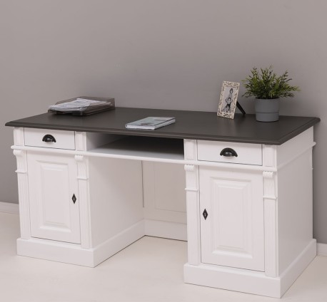 Birou cu spate inchis, Colectia Directoire de la Studio Szel PS605 - Culoare Top_P022 - Culoare Corp_P004 - DUBLU COLOR