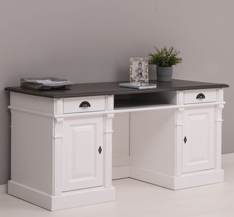 Birou cu spate inchis, Colectia Directoire de la Studio Szel PS605 - Culoare Top_P022 - Culoare Corp_P004 - DUBLU COLOR