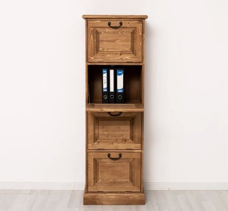 Comoda ingusta cu 4 usi rabatabile de la Studio Szel PS13 - Culoare_P001- CERUIT