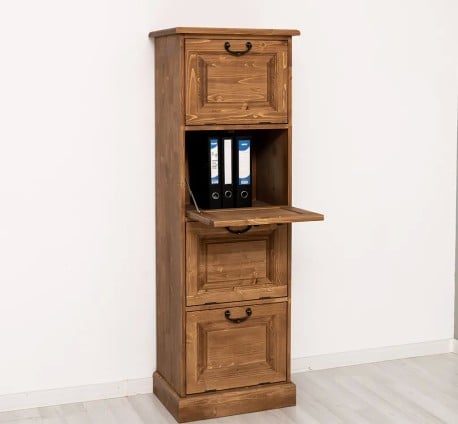Comoda ingusta cu 4 usi rabatabile de la Studio Szel PS13 - Culoare_P001- CERUIT