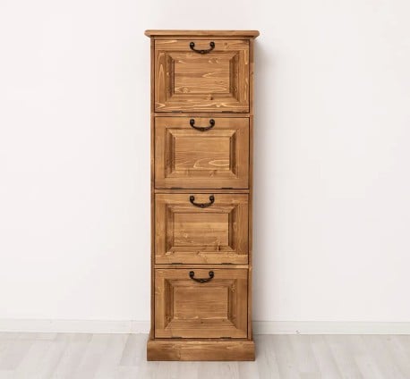 Comoda ingusta cu 4 usi rabatabile de la Studio Szel PS13 - Culoare_P001- CERUIT