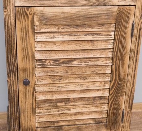 Vitrina ingusta, 1 usa + 1 usa sticla, Colectia Shutter de la Studio Szel PS574 - Culoare_P064 - PERIAT ADANC