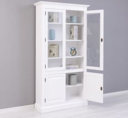 Vitrina cu 2 usi + 2 usi sticla de la Studio Szel PS149 - Culoare_P004 - VOPSIT