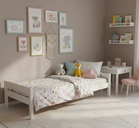 Pat simplu cu dim. 80x200 - PS813-Culoare - P039 - VOPSIT