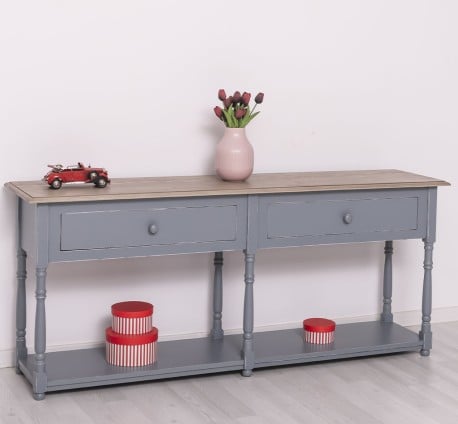 Consola cu 2 sertare de la Studio Szel PS29 - Culoare Top_P037 - Culoare Corp_P042A - DUBLU COLOR
