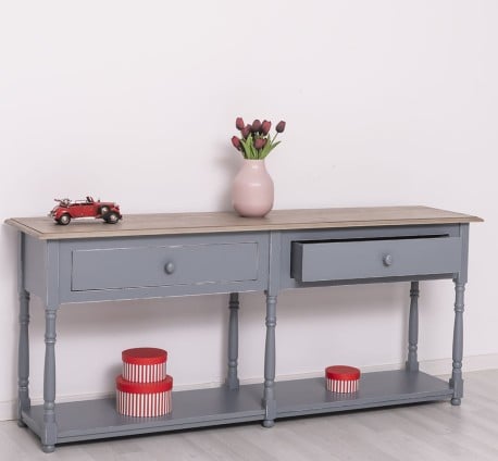 Consola cu 2 sertare de la Studio Szel PS29 - Culoare Top_P037 - Culoare Corp_P042A - DUBLU COLOR