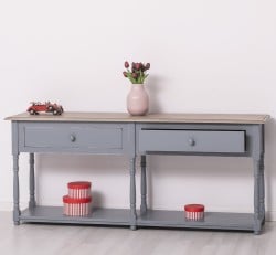 Consola cu 2 sertare de la Studio Szel PS29 - Culoare Top_P037 - Culoare Corp_P042A - DUBLU COLOR