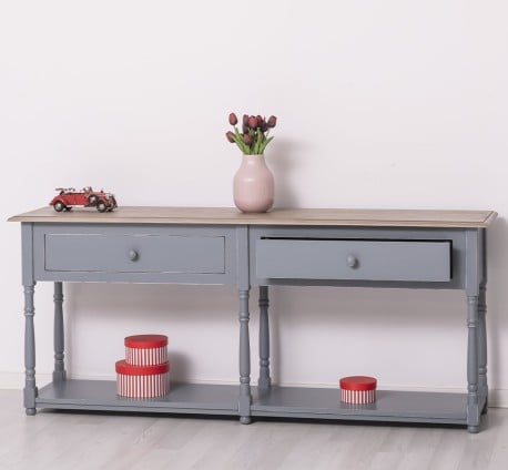 Consola cu 2 sertare de la Studio Szel PS29 - Culoare Top_P037 - Culoare Corp_P042A - DUBLU COLOR