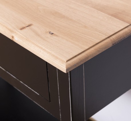 Consola cu 2 sertare, blat stejar de la Studio Szel PS29 - TopOak - Culoare Top_P061 - Culoare Corp_P003A - DUBLU COLOR