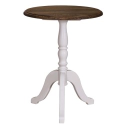Masa cafea rotunda, blat stejar de la Studio Szel PS400 - Top Culoare_P064 - Corp Culoare_P015A - DUBLU COLOR