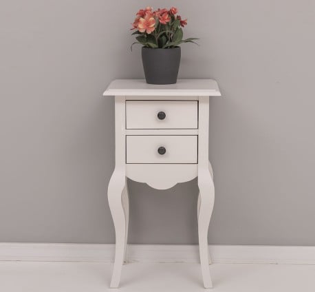Consola mica, picioare curbate, 2 sertare de la Studio Szel PS189 - Culoare_P015 - VOPSIT