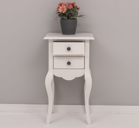 Consola mica, picioare curbate, 2 sertare de la Studio Szel PS189 - Culoare_P015 - VOPSIT