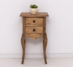 Consola mica, picioare curbate, 2 sertare de la Studio Szel PS189 - Culoare_P001 - CERUIT