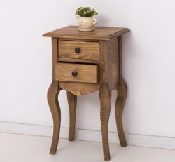 Consola mica, picioare curbate, 2 sertare de la Studio Szel PS189 - Culoare_P001 - CERUIT