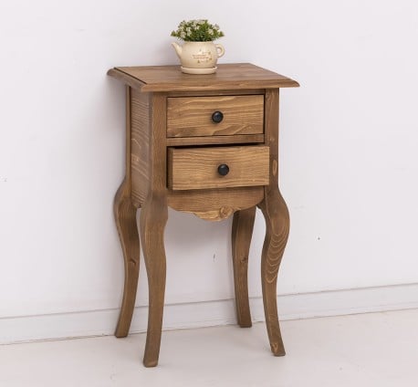 Consola mica, picioare curbate, 2 sertare de la Studio Szel PS189 - Culoare_P001 - CERUIT
