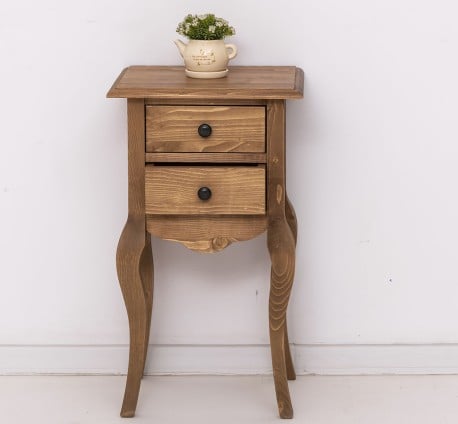 Consola mica, picioare curbate, 2 sertare de la Studio Szel PS189 - Culoare_P001 - CERUIT
