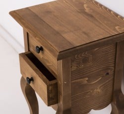Consola mica, picioare curbate, 2 sertare de la Studio Szel PS189 - Culoare_P001 - CERUIT