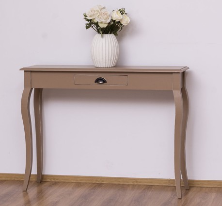 Consola cu picioare curbate, 1 sertar de la Studio Szel PS410 - Culoare_P088A - VOPSIT ANTICHIZAT