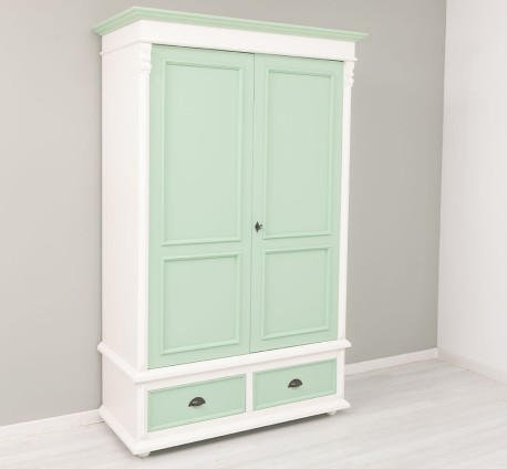 Dulap cu 2 usi si 2 sertare de la Studio Szel PS105 - Culoare Corp_P039 - Culoare Usi si Sertare_P092 - DUBLU COLOR