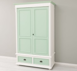Dulap cu 2 usi si 2 sertare de la Studio Szel PS105 - Culoare Corp_P039 - Culoare Usi si Sertare_P092 - DUBLU COLOR