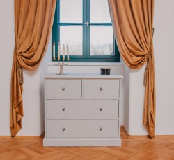 Comoda cu 2 sertare inguste + 2 sertare late de la Studio Szel PS150 - Culoare_P010 - VOPSIT