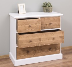 Comoda cu 2 sertare inguste + 2 sertare late de la Studio Szel OUTPS150 - Culoare Corp_P004 - Culoare Sertare_P001 - DUBLU COLOR