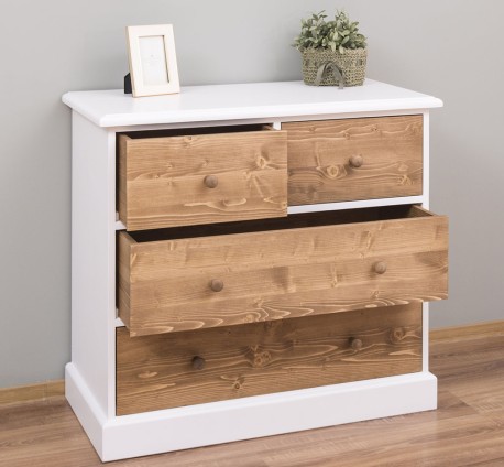 Comoda cu 2 sertare inguste + 2 sertare late de la Studio Szel OUTPS150 - Culoare Corp_P004 - Culoare Sertare_P001 - DUBLU COLOR