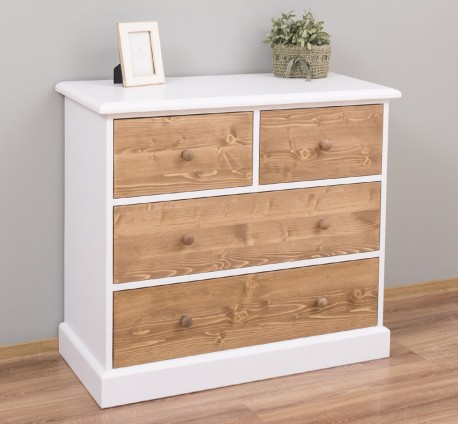 Comoda cu 2 sertare inguste + 2 sertare late de la Studio Szel OUTPS150 - Culoare Corp_P004 - Culoare Sertare_P001 - DUBLU COLOR
