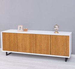 Comoda cu 4 usi Slatted de la Studio Szel PS753 - Culoare Corp_P004 - Culoare Usi_P082 - DUBLU COLOR