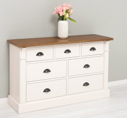 Comoda cu 7 sertare, Colectia Directoire de la Studio Szel PS356 - Culoare Top_P084 - Culoare Corp_P015 - DUBLU COLOR