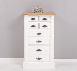 Comoda cu 8 sertare, Colectia Directoire de la Studio Szel PS486 - Culoare Top_P001 - Culoare Corp_P039 - DUBLU COLOR