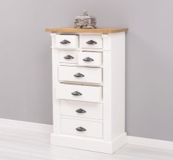Comoda cu 8 sertare, Colectia Directoire de la Studio Szel PS486 - Culoare Top_P001 - Culoare Corp_P039 - DUBLU COLOR