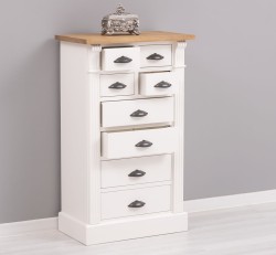 Comoda cu 8 sertare, Colectia Directoire de la Studio Szel PS486 - Culoare Top_P001 - Culoare Corp_P039 - DUBLU COLOR