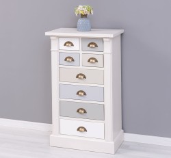Comoda cu 8 sertare, Colectia Directoire de la Studio Szel PS486 - Culoare Corp_P015A - Culoare Sertare_Multicolor - MULTICOLOR