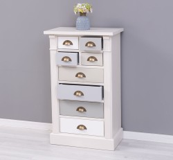 Comoda cu 8 sertare, Colectia Directoire de la Studio Szel PS486 - Culoare Corp_P015A - Culoare Sertare_Multicolor - MULTICOLOR