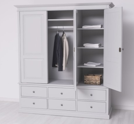Dulap cu 3 usi si 6 sertare de la Studio Szel PS363 - Culoare_P010 - VOPSIT