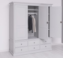 Dulap cu 3 usi si 6 sertare de la Studio Szel PS363 - Culoare_P010 - VOPSIT