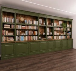 PS72BAS+PS294SUP cu dim. 550x45x240, cu scara standard, dupa desen - Culoare Ext_P038 / Culoare Int_P064 – DEEP BRUSHED
