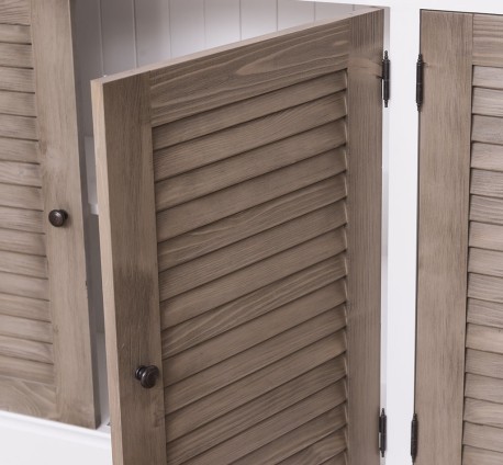 Bufet cu 4 usi, Colectia Shutter de la Studio Szel PS570 - Culoare_P004 - Culoare Usi si Sertare_P037 - DUBLU COLOR