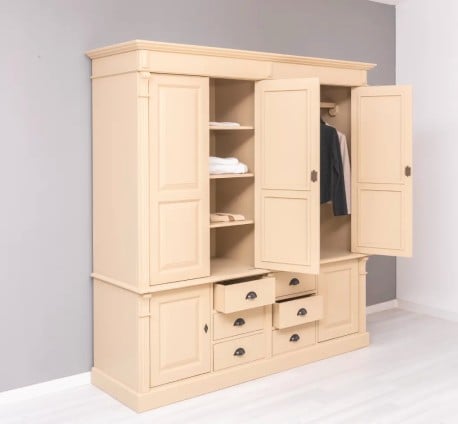 Wardrobe with 6 doors and 6 drawers – SPEC18470_ Culoare _P025 – VOPSIT