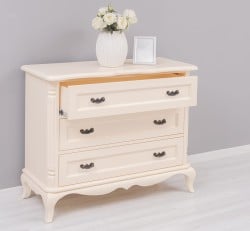 Comoda cu 3 sertare Chic sertare pe sine soft close de la Studio Szel PS646 - Culoare_P025A - VOPSIT ANTICHIZAT