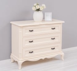 Comoda cu 3 sertare Chic sertare pe sine soft close de la Studio Szel PS646 - Culoare_P025A - VOPSIT ANTICHIZAT