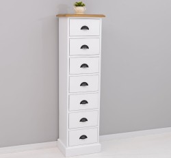 Comoda ingusta cu 7 sertare de la Studio Szel PS276 - Culoare Top_P002 - Culoare Corp_P004 - DUBLU COLOR