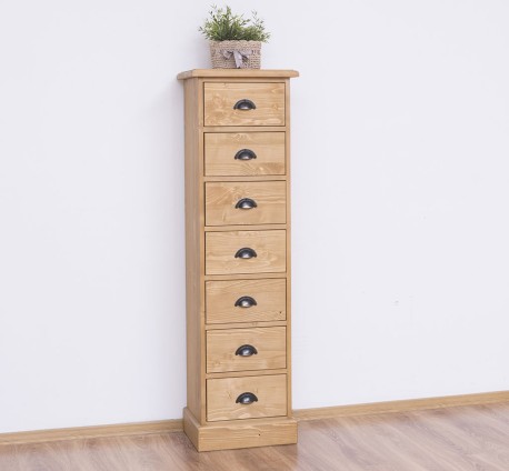Comoda ingusta cu 7 sertare de la Studio Szel PS276 - Culoare_P002 - CERUIT