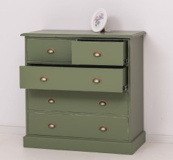 Comoda cu 2 sertare inguste + 3 sertare largi de la Studio Szel PS151 - Culoare_P038A - VOPSIT ANTICHIZAT
