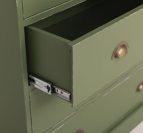 Comoda cu 2 sertare inguste + 3 sertare largi de la Studio Szel PS151 - Culoare_P038A - VOPSIT ANTICHIZAT
