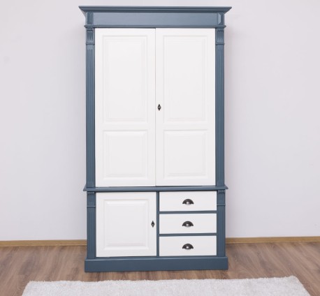 Dulap cu 3 usi si 3 sertare, Colectia Directoire de la Studio Szel PS491 - Culoare Corp_P051 - Culoare Sertare si Usi_P039 - DUBLU COLOR