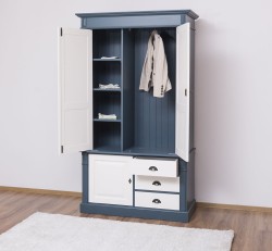 Dulap cu 3 usi si 3 sertare, Colectia Directoire de la Studio Szel PS491 - Culoare Corp_P051 - Culoare Sertare si Usi_P039 - DUBLU COLOR