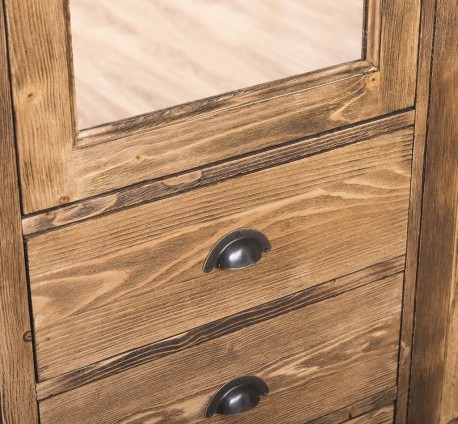 Dulap cu 2 usi, 3 sertare si oglinda de la Studio Szel PS361 - Culoare_P064 - PERIAT ADANC